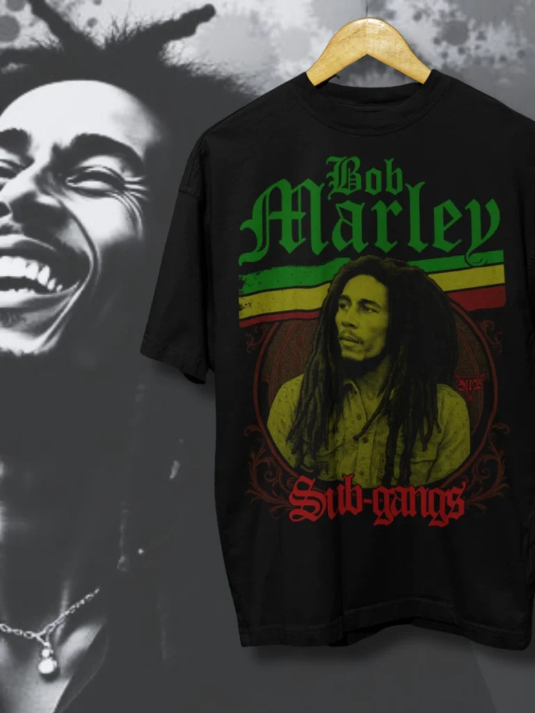 Camiseta Bob Marley Rei do Reggae Roots Jamaicano Lenda Banda The Wailers