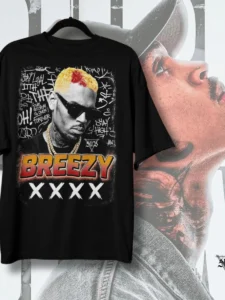Camiseta Chris Brown Breezy Bowl XX King of R&B Hip Hop Streetwear