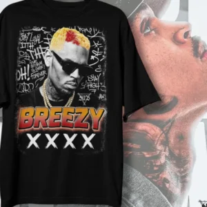 Camiseta Chris Brown Breezy Bowl XX King of R&B Hip Hop Streetwear