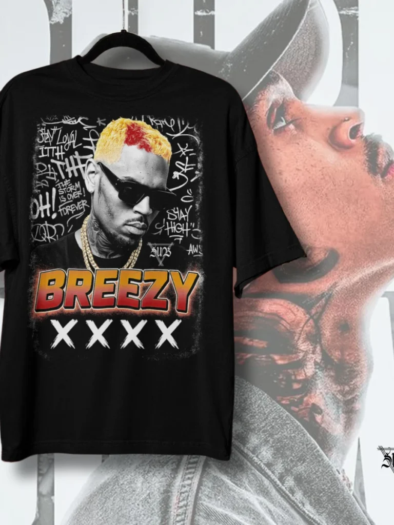 Camiseta Chris Brown Breezy Bowl XX King of R&B Hip Hop Streetwear