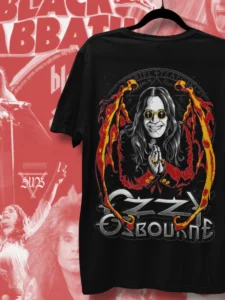 Camiseta Ozzy Osbourne Lenda do Rock Heavy Metal Black Sabbath Blizzard of Ozzy