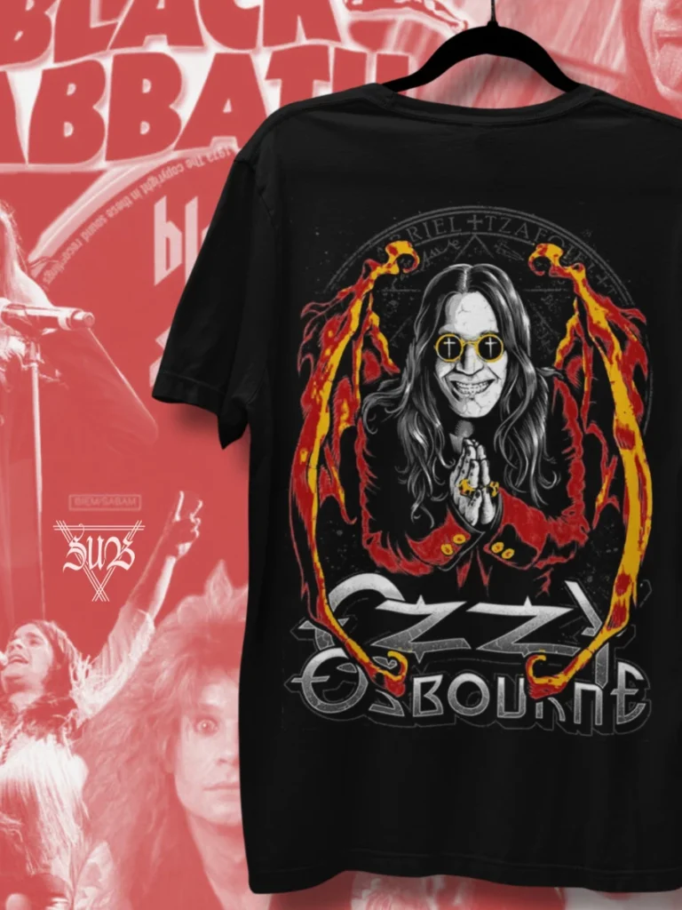 Camiseta Ozzy Osbourne Lenda do Rock Heavy Metal Black Sabbath Blizzard of Ozzy