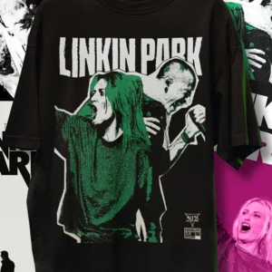 Camiseta Linkin Park Chester Emily Armstrong Banda Rock Nu Metal One More Light Rock in Roll Anos 00