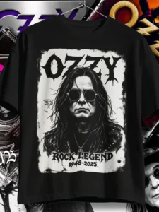 Camiseta Ozzy Osbourne Lenda Black Sabbath do Rock Heavy Metal Blizzard of Ozzy