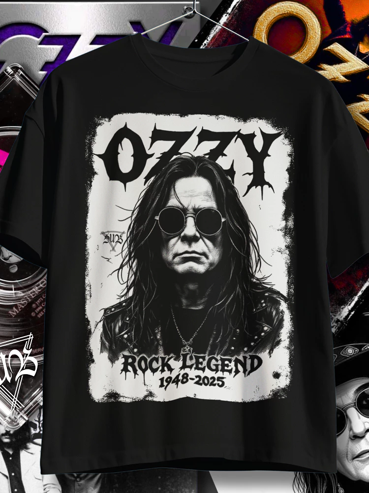 Camiseta Ozzy Osbourne Lenda Black Sabbath do Rock Heavy Metal Blizzard of Ozzy